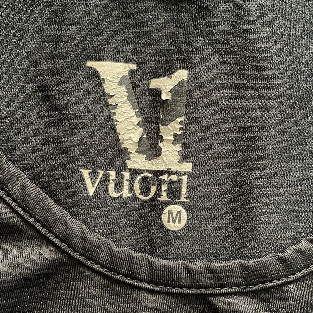 Vuori Men's Tradewind Performance Tank Top Size M Sleeveless Pocket Black EUC - Picture 7 of 10